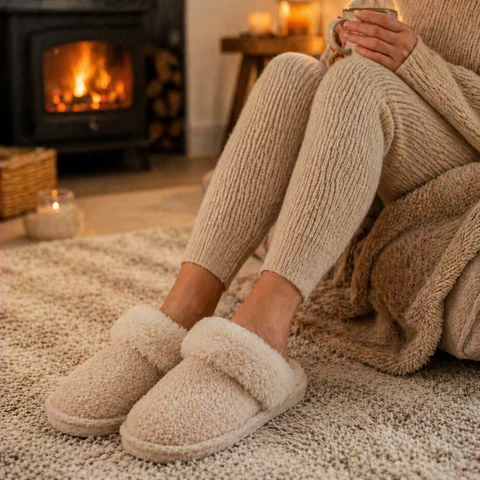Hausschuhe bei kalten Füßen – warm und rutschfest