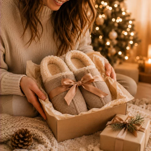 Hausschuhe als Weihnachtsgeschenk