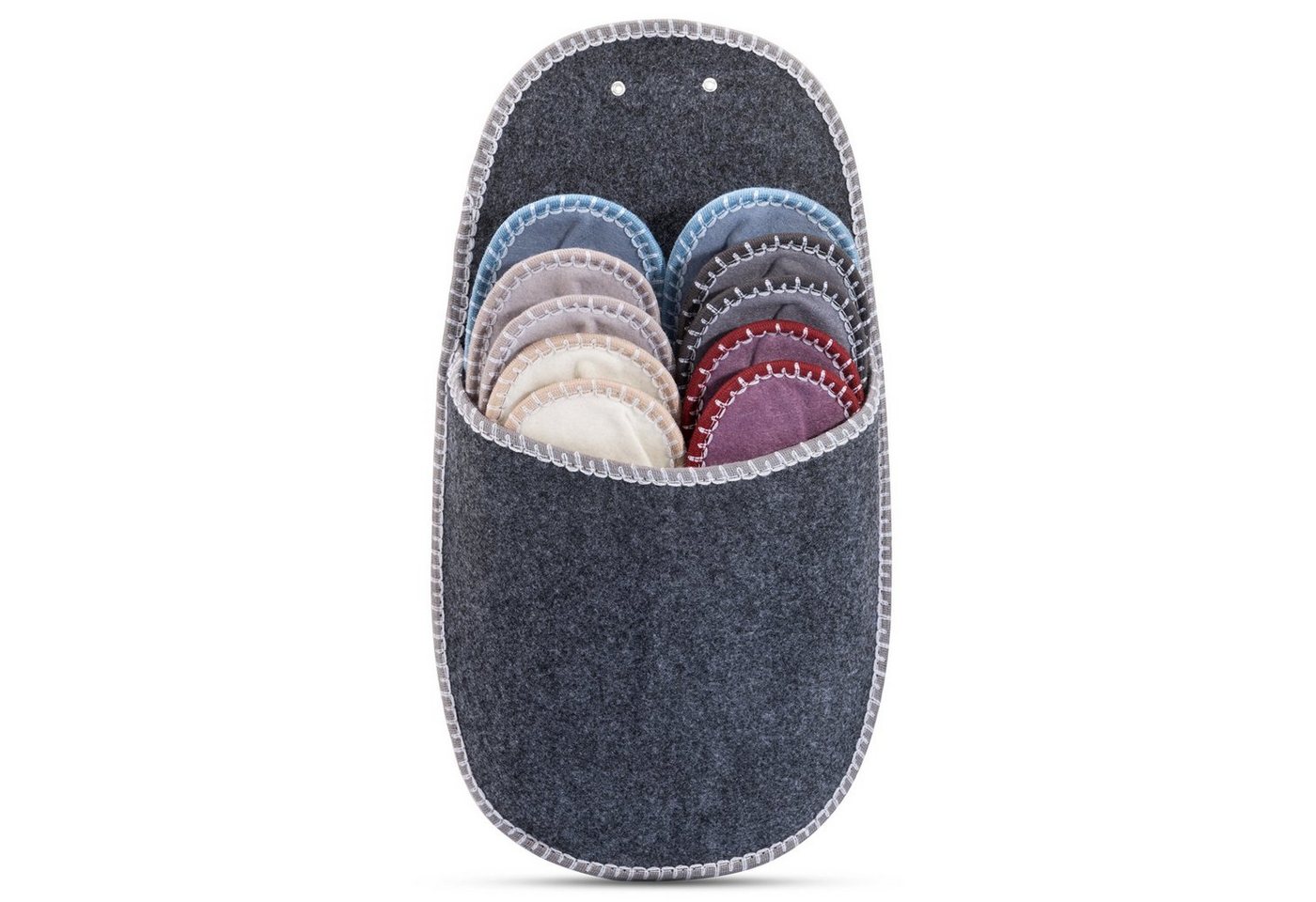 ONVAYA Gästepantoffel 5er Set grau