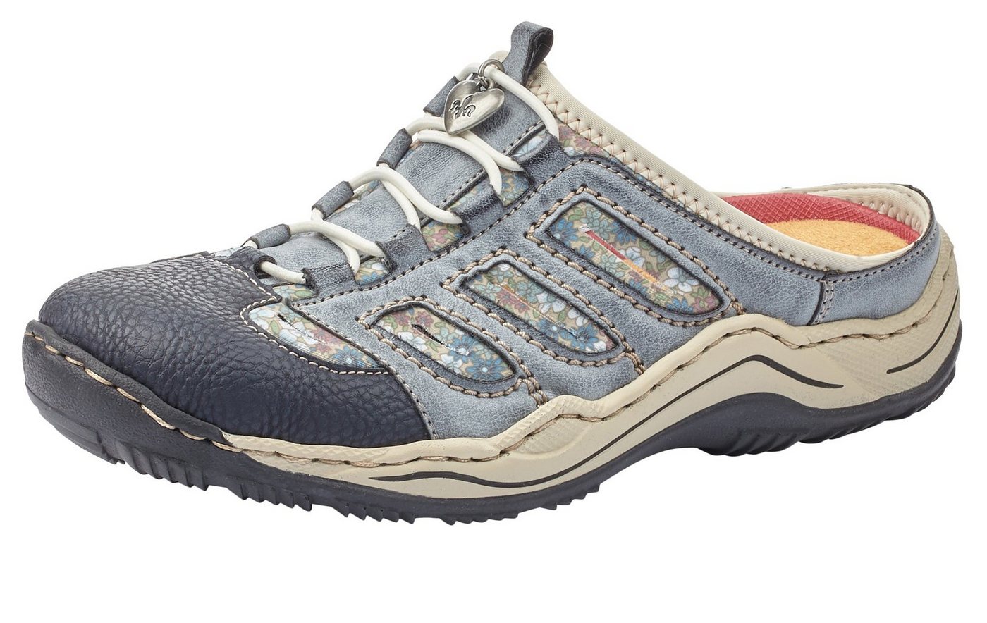 Rieker Clog mit Keilabsatz