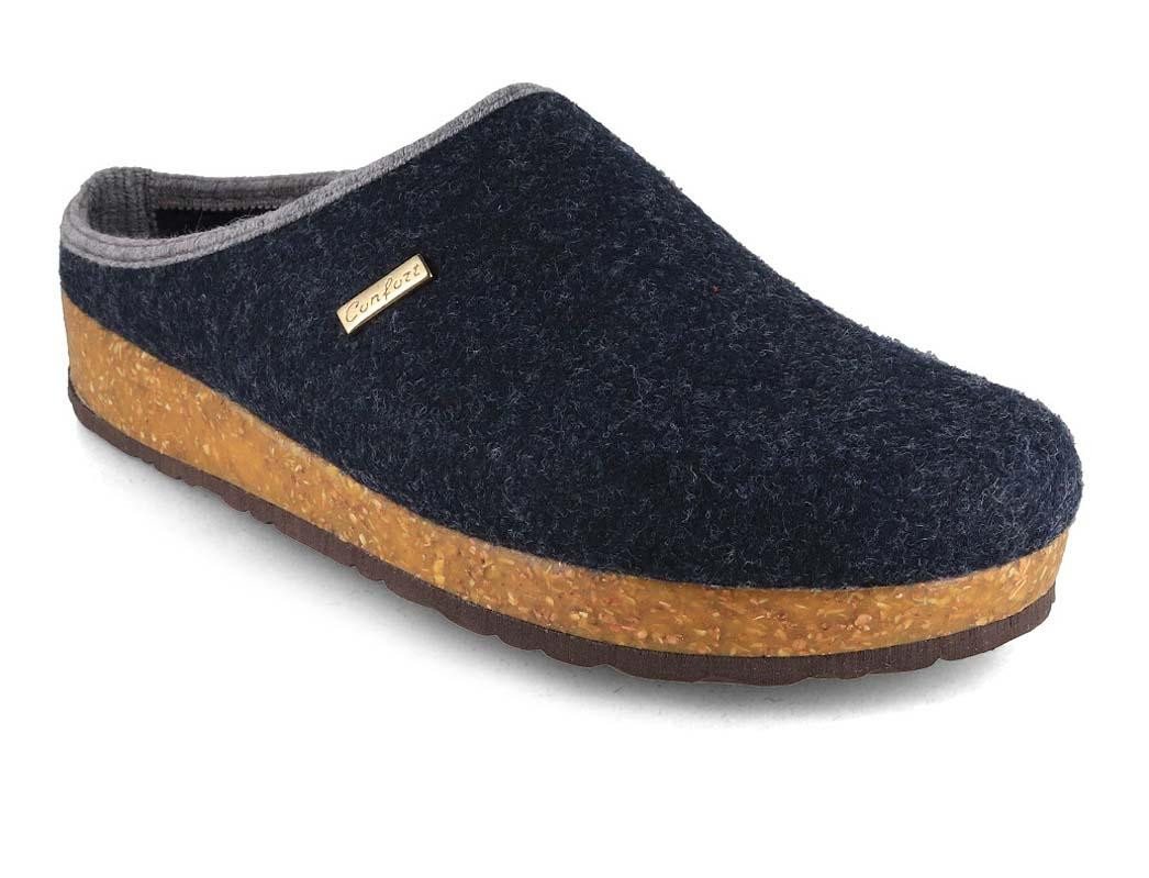 Tuffeln Filz-Pantoffeln Komfort Herren Clogs mit Kork-Fußbett Hausschuh vegan …